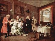 William Hogarth The Ladys Death painting